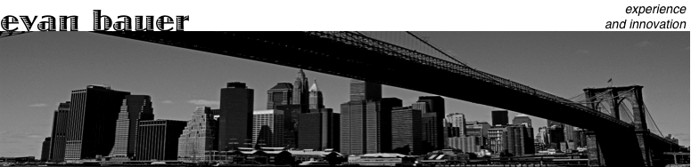 Black and White Photograph from under Brooklyn Bridge, facing Lower Manhattan